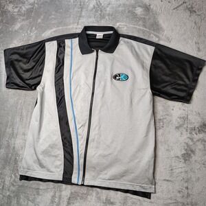 Vintage Nike Jersey Mens XL Gray Shooting Warm Up Full Zip Basketball Swoosh 90s